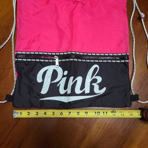Pink drawstring backpack - Picture 5 of 6